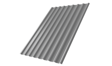 Профнастил С20R Grand Line 0,45 PE RAL 9006 бело-алюминиевый