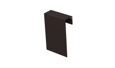 Соединительный профиль фибросайдинга 0,5 Satin с пленкой RR 32 темно-коричневый (3м)