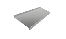 Отлив простой 250 Grand Line 0,45 Drap ТХ RAL 7047 телегрей 4 (2м)