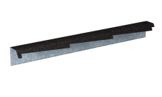 Планка фронтонная резная левая Gerard сталь цвет 111 (1,2м)