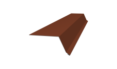 Планка капельник 100х55 Grand Line 0,45 PE с пленкой RAL 8004 терракота (2м)