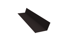 Планка примыкания 90х140 0,45 PE с пленкой RAL 9005 черный (2м)