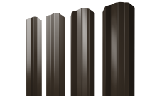 Штакетник М-образный A фигурный Grand Line 0,45 Drap-double TX RR 32 темно-коричневый