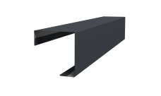 Угол внешний простой фальц 0,45 Drap ST lite RAL 7024 мокрый асфальт (2м)