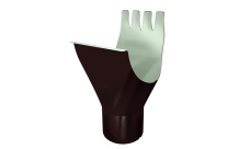 Воронка Grand Line PE 125/90 мм RAL 8017 шоколад