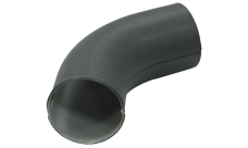 Колено стока GL PE Matt 90 мм RAL 7024 мокрый асфальт