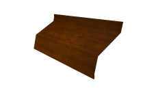 Ламель забора жалюзи Milan new gofr 0,45 Print-Double Premium с пленкой Golden Wood Intense F