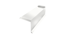 Планка торцевая сегментная 30мм Правая 0,45 PE с пленкой RAL 9003 сигнальный белый