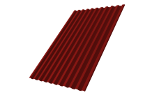 Профнастил С21R Grand Line 0,45 PE с пленкой RAL 3011 коричнево-красный