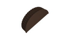 Заглушка малая торцевая Grand Line 0,5 Satin RAL 8017 шоколад
