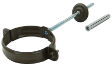 Хомут трубы Grand Line PU матовый 90 мм RR 32 темно-коричневый