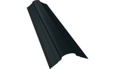 Планка конька фигурного 70х70 Grand Line 0,45 Drap TX RAL 7016 антрацитово-серый (2м)