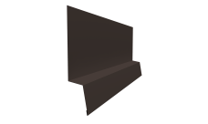 Планка начальная фальц 0,5 Atlas X с пленкой RR 32 темно-коричневый (3м)