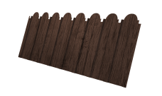 Профнастил C10A фигурный Grand Line 0,45 Print Premium Antique Wood TwinColor