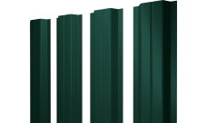 Штакетник П-образный A с прямым резом Grand Line 0,45 Drap TR RAL 6005 зеленый мох