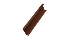 Декоративная накладка на столб универсальная 60х60 для забора жалюзи 0,45 Print Premium Cherry Wood Dark FTC (2м)