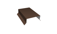 Парапетная крышка прямая 125мм Grand Line 0,45 Drap ST lite RAL 8017 шоколадно-коричневый (2м)