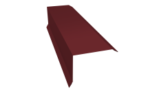 Планка торцевая 80х100 Grand Line 0,45 PE lite с пленкой RAL 3005 красное вино (2м)