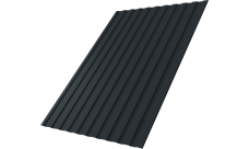 Профнастил С8A v01 Grand Line 0,5 PurLite Matt RAL 7016 антрацитово-серый