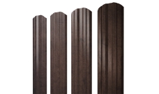 Штакетник Твин фигурный Grand Line 0,45 Принт Премиум двухсторонний Antique Wood