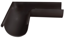Угол желоба внешний GL PE Matt 90гр 125 мм RR 32 темно-коричневый