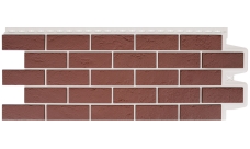 Фасадная панель Grand Line Состаренный кирпич Design Plus корица с белым швом